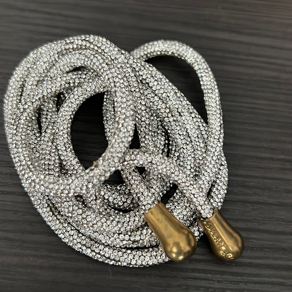 Dylan Lex Silver Rope Tie Belt